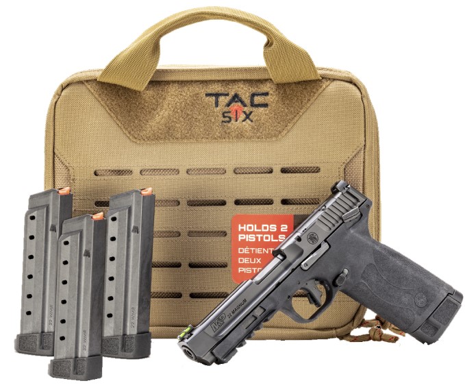 SMITH AND WESSON 22WMR TAC-SIX RANGE BAG 4-30RD MAG BUNDLE 14347 - Taurus Savings